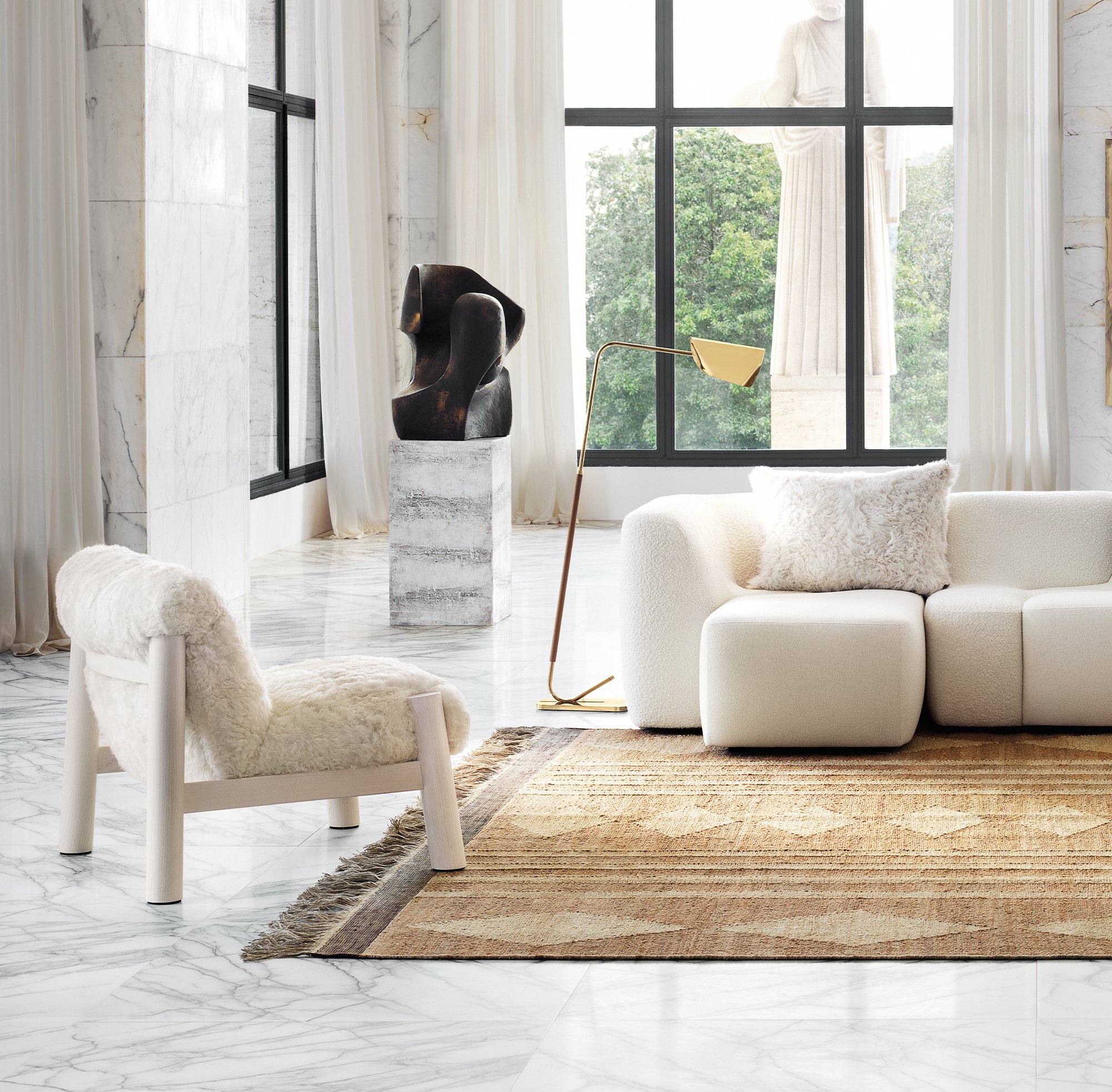 Adiada, armchair - Armchairs & Daybeds | Fendi Casa